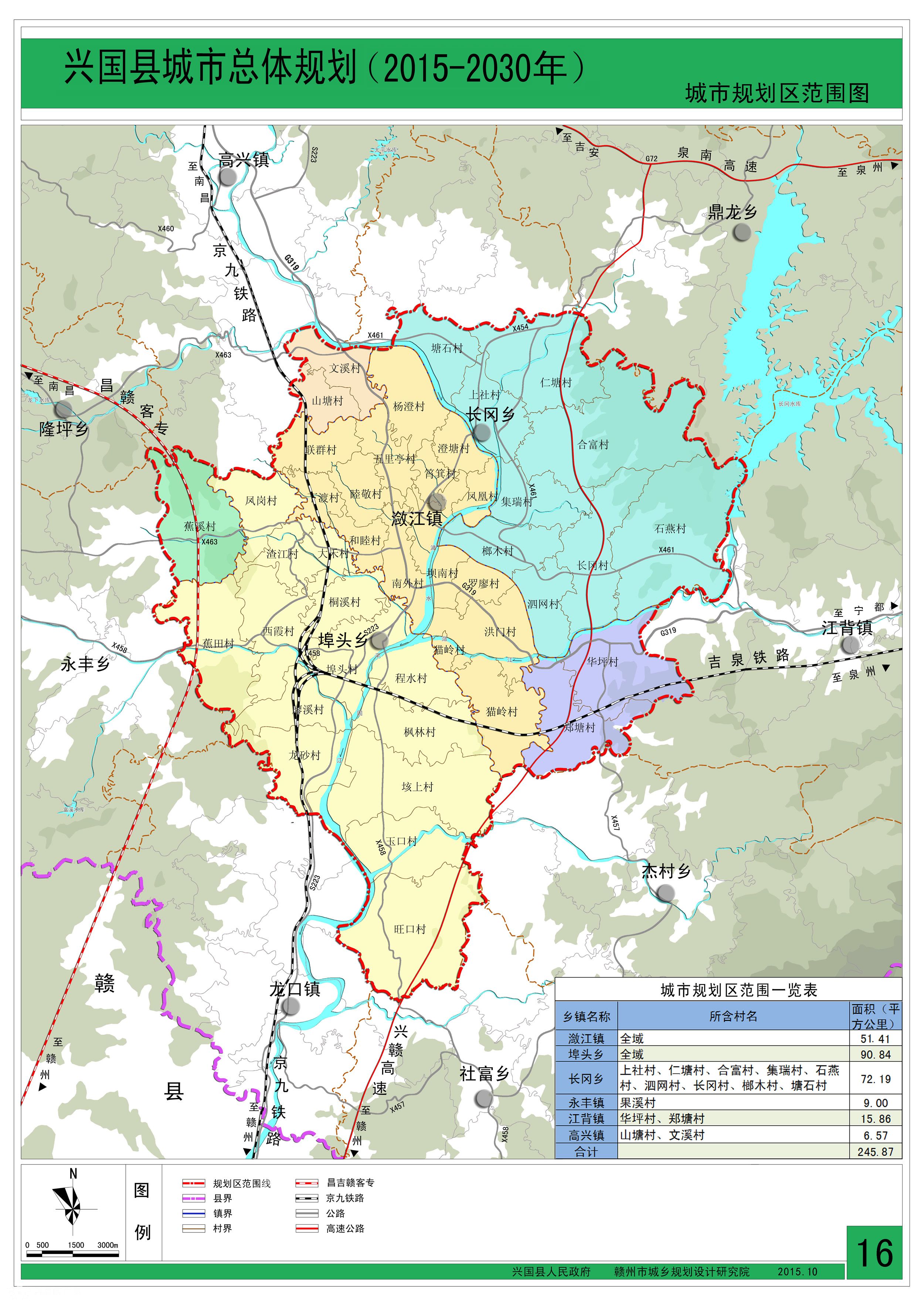 《兴国县城市总体规划(2015-2030)》批前第二次公示