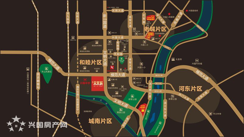 兴国嘉福·未来城地理位置
