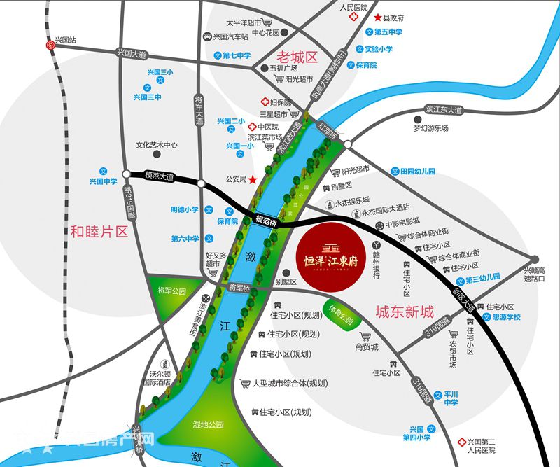 恒洋·江东府地理位置